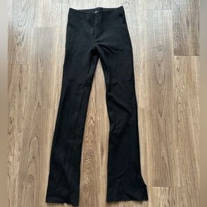 Zara split hem cotton flare leggings! Size s